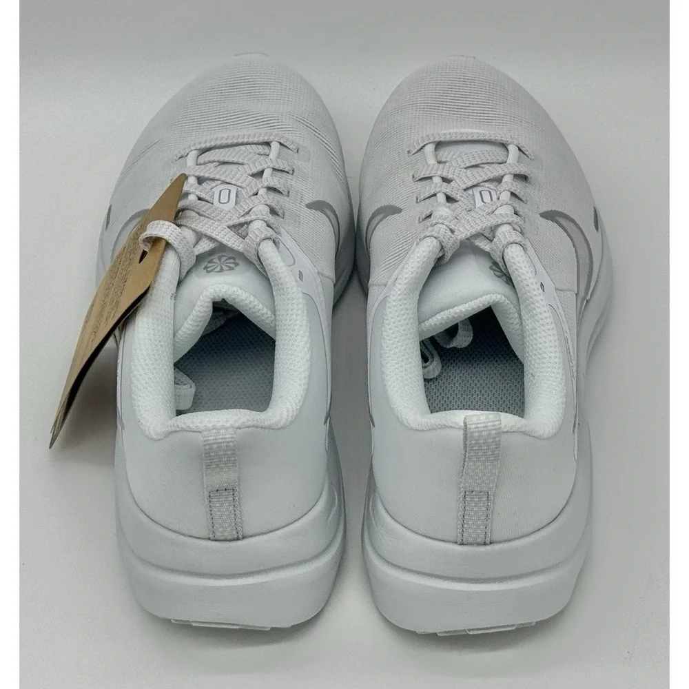 Nike Women's Downshifter 12 White Metallic‎ Silver Size 5.5 DD9294 100